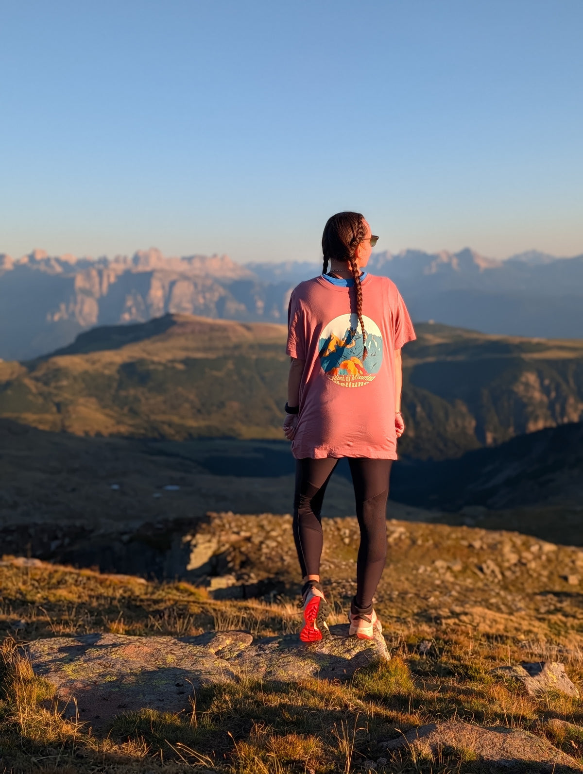 Cadini di Misurina back print – looking out over the Dolomites