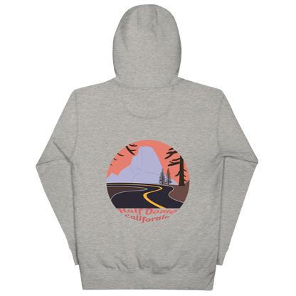 Half Dome unisex hoodie in Carbon Grey – large back print