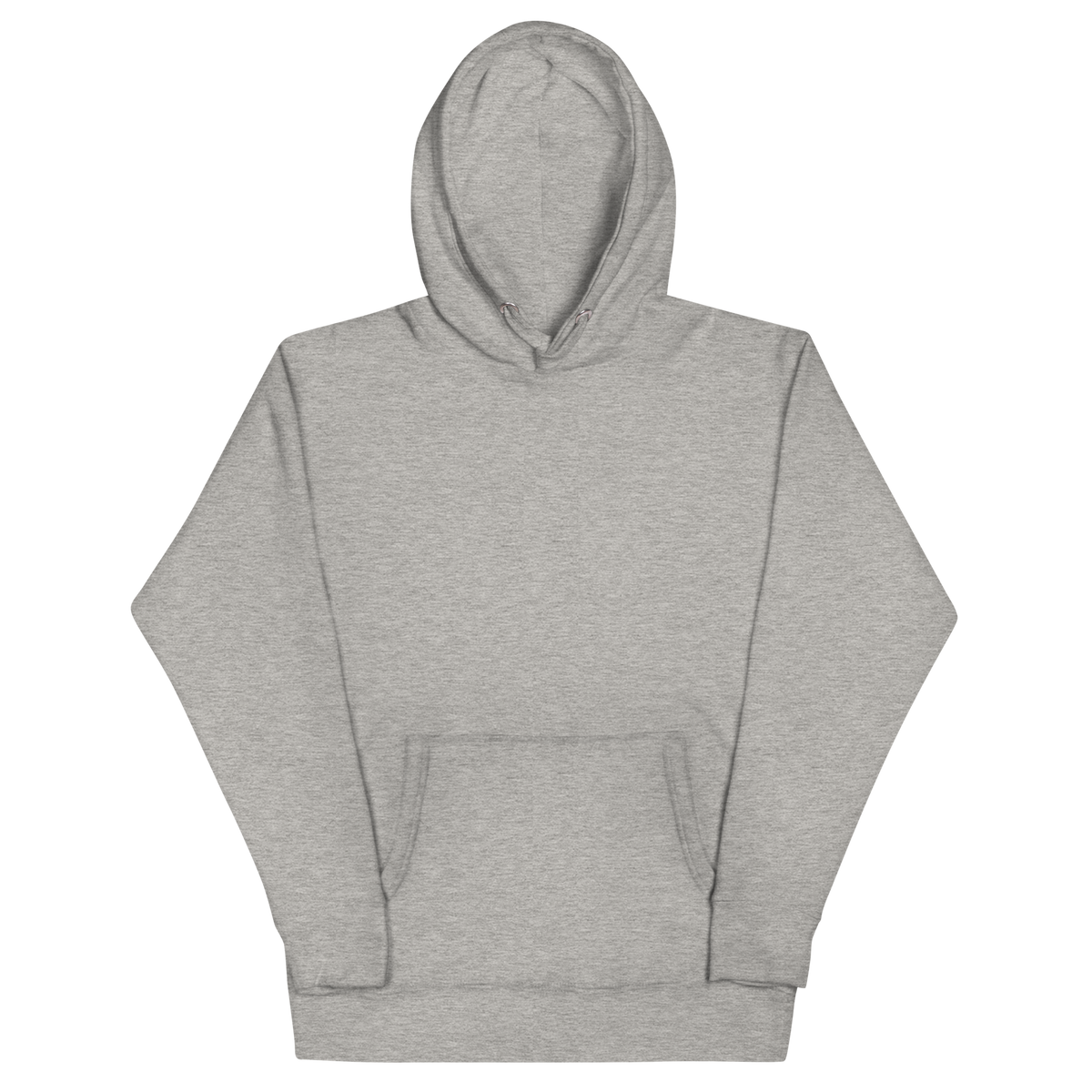 Lago di Braies unisex hoodie in Carbon Grey – front view