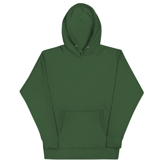 Alpe di Siusi unisex hoodie in Forest Green – front view