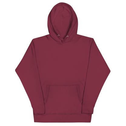Passo Giau unisex hoodie in Maroon – front view