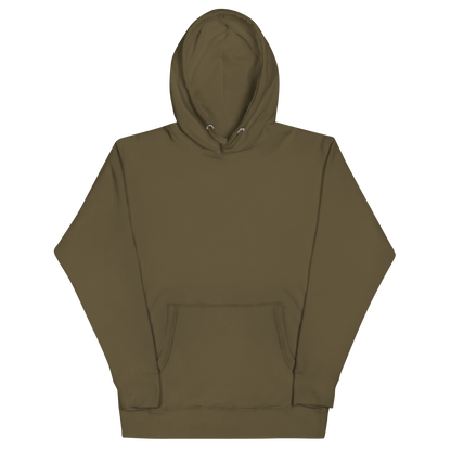 Cadini di Misurina unisex hoodie in Military Green – front view