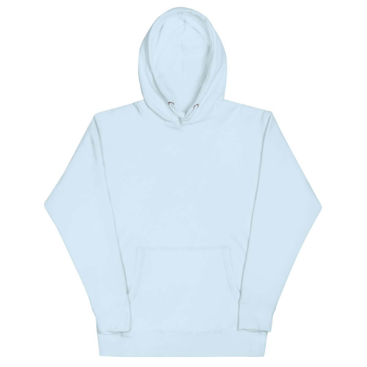 Lago di Braies unisex hoodie in Sky Blue – front view