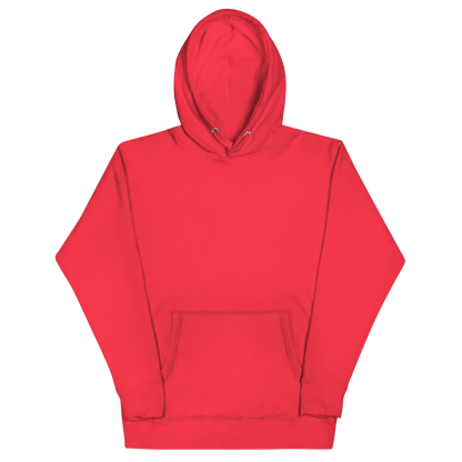 Tre Cime di Lavaredo unisex hoodie in Team Red – front view