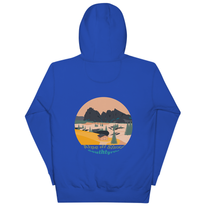 Alpe di Siusi unisex hoodie in Team Royal – large back print