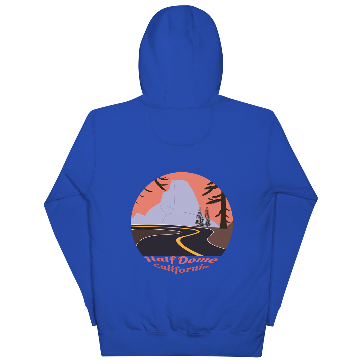 Half Dome unisex hoodie in Team Royal – large back print