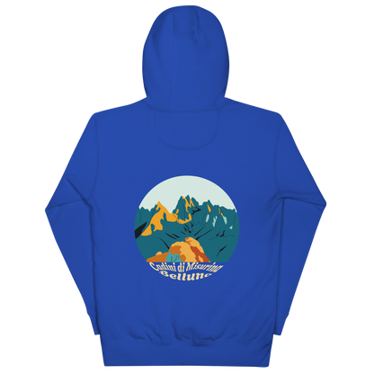 Cadini di Misurina unisex hoodie in Team Royal – large back print