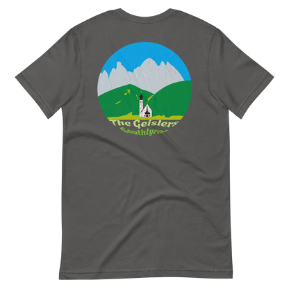 The Geislers men's t-shirt in Asphalt – back print design