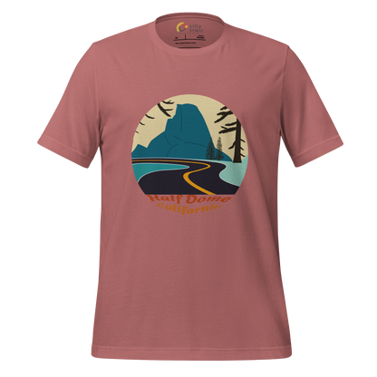 Half Dome men's t-shirt in Mauve – front print design