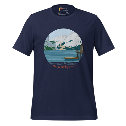 Lago di Braies men's t-shirt in Navy – front print design