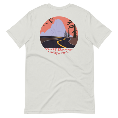 Half Dome men's t-shirt in Silver – back print design