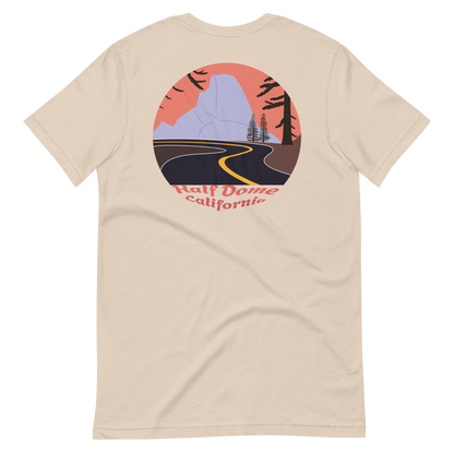 Half Dome men's t-shirt in Soft Cream – back print design