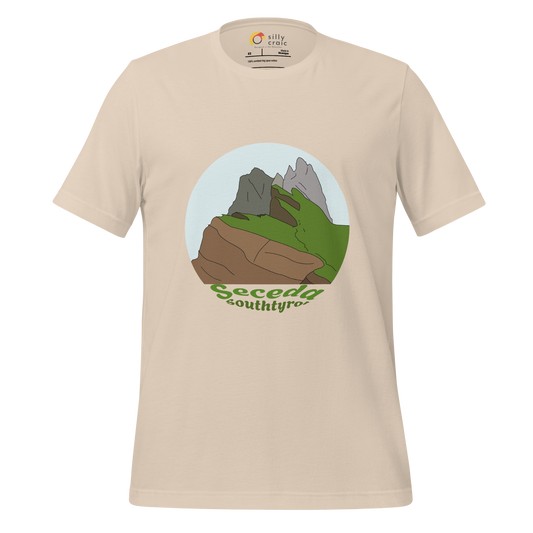 Seceda men's t-shirt in Soft Cream – front print design