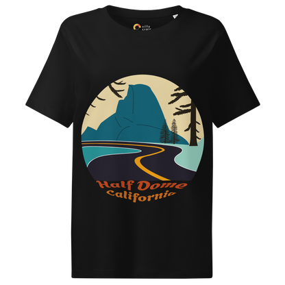 Half Dome women's t-shirt in Black – front print design