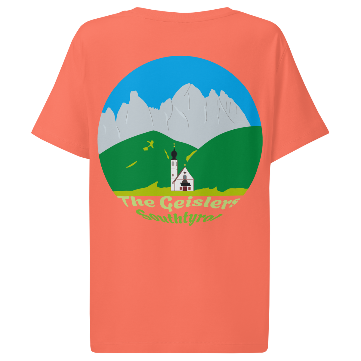 The Geislers women's t-shirt in Fiesta – back print design