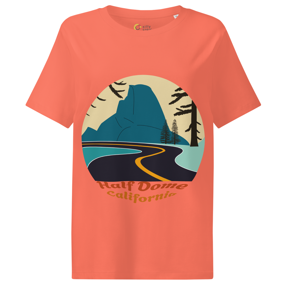 Half Dome women's t-shirt in Fiesta – front print design