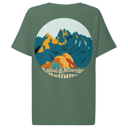 Cadini di Misurina women's t-shirt in Green Bay – back print design