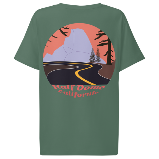 Half Dome women's t-shirt in Green Bay – back print design
