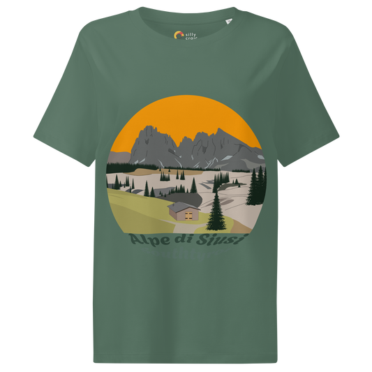 Alpe di Siusi women's t-shirt in Green Bay – front print design