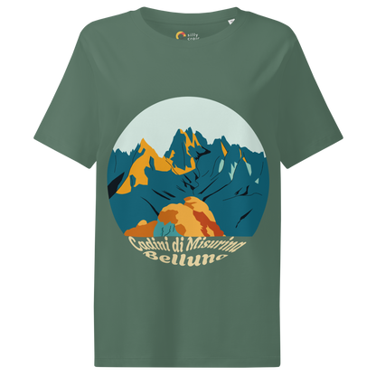 Cadini di Misurina women's t-shirt in Green Bay – front print design