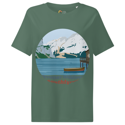 Lago di Braies women's t-shirt in Green Bay – front print design