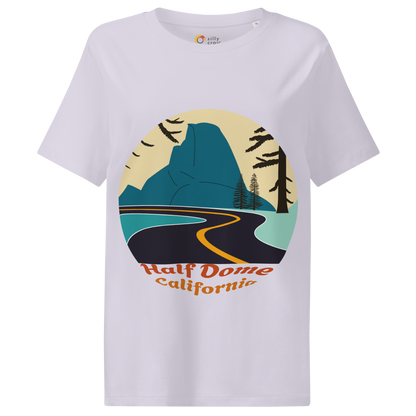 Half Dome women's t-shirt in Lavender – front print design