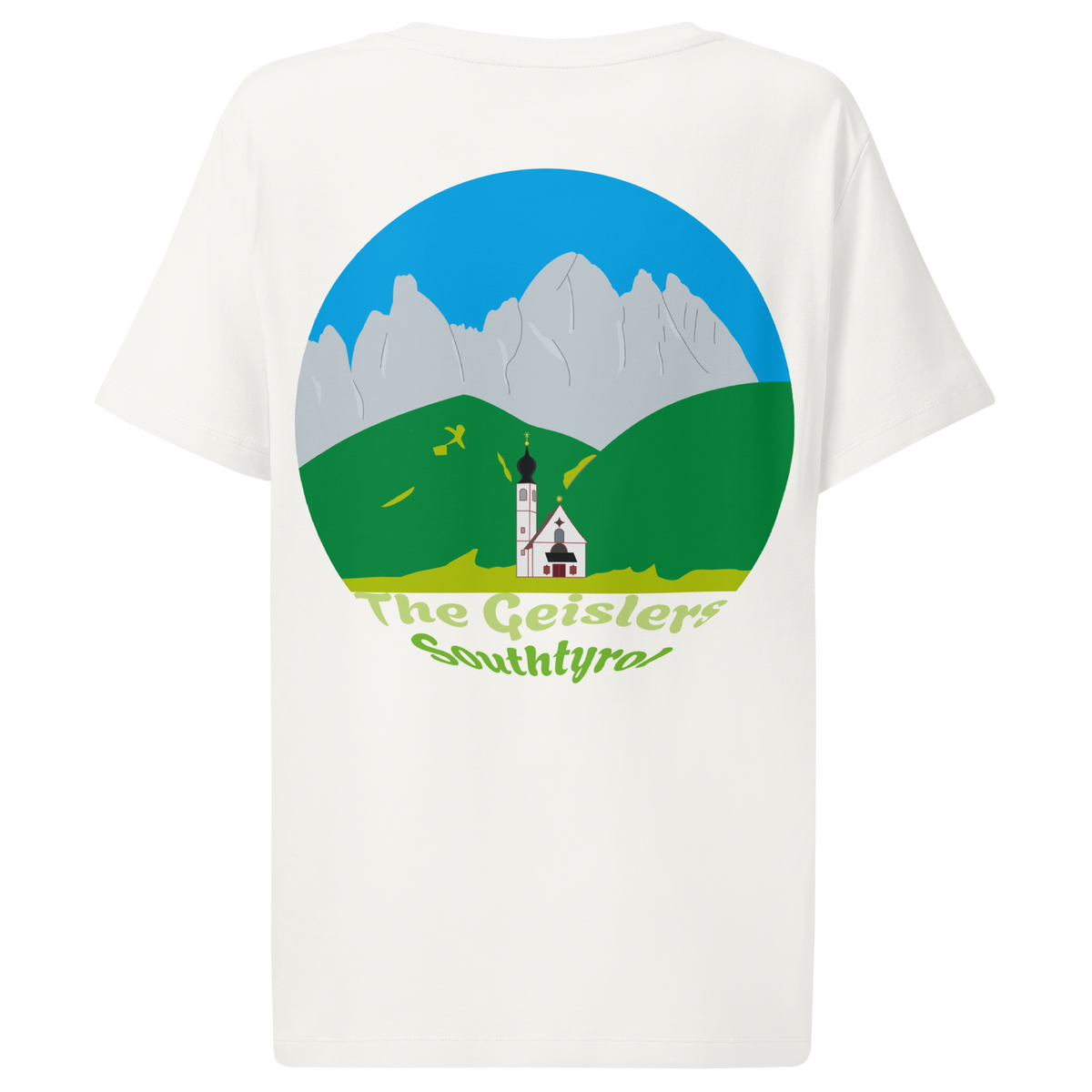 The Geislers women's t-shirt in Off White – back print design