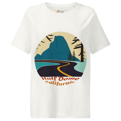 Half Dome women's t-shirt in Off White – front print design