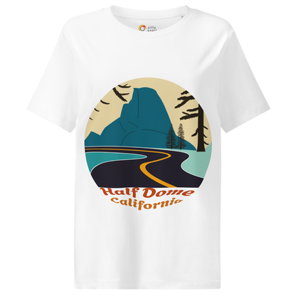 Half Dome women's t-shirt in White – front print design